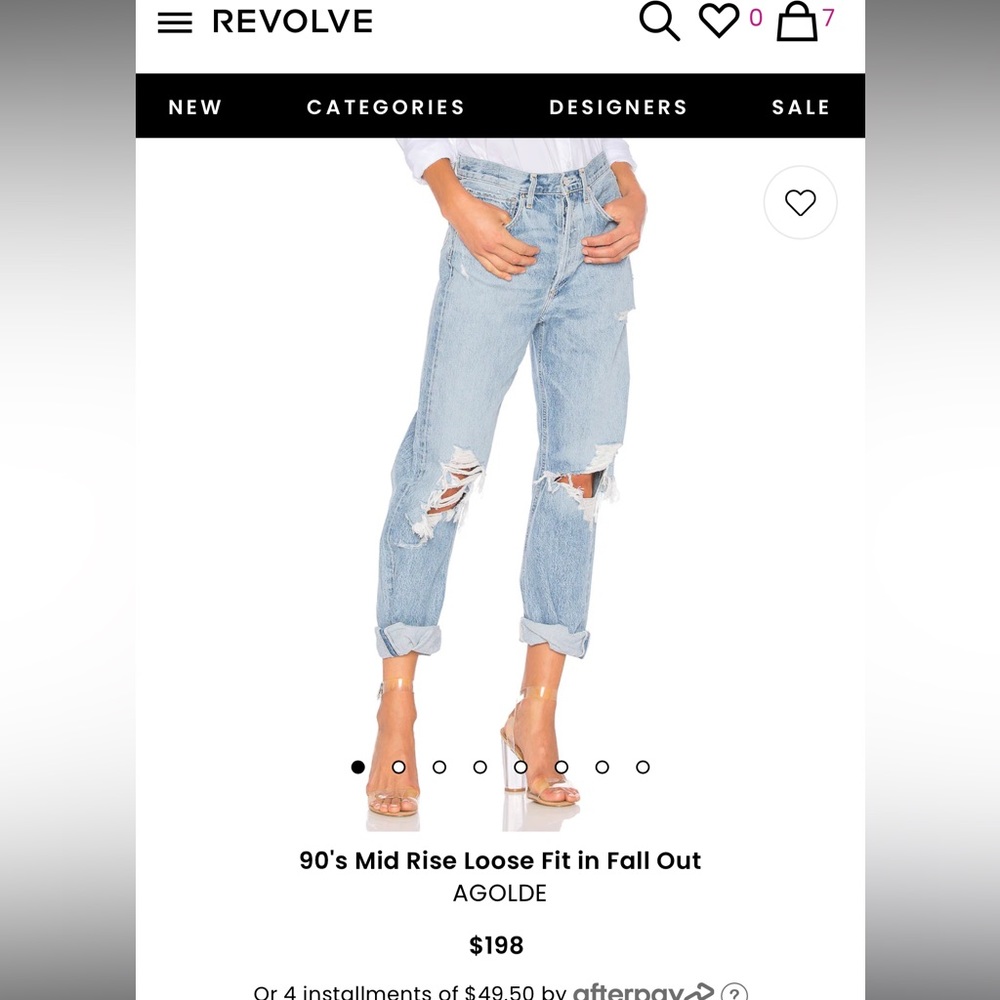 LIKE NEW agolde Denim best seller. Size 28